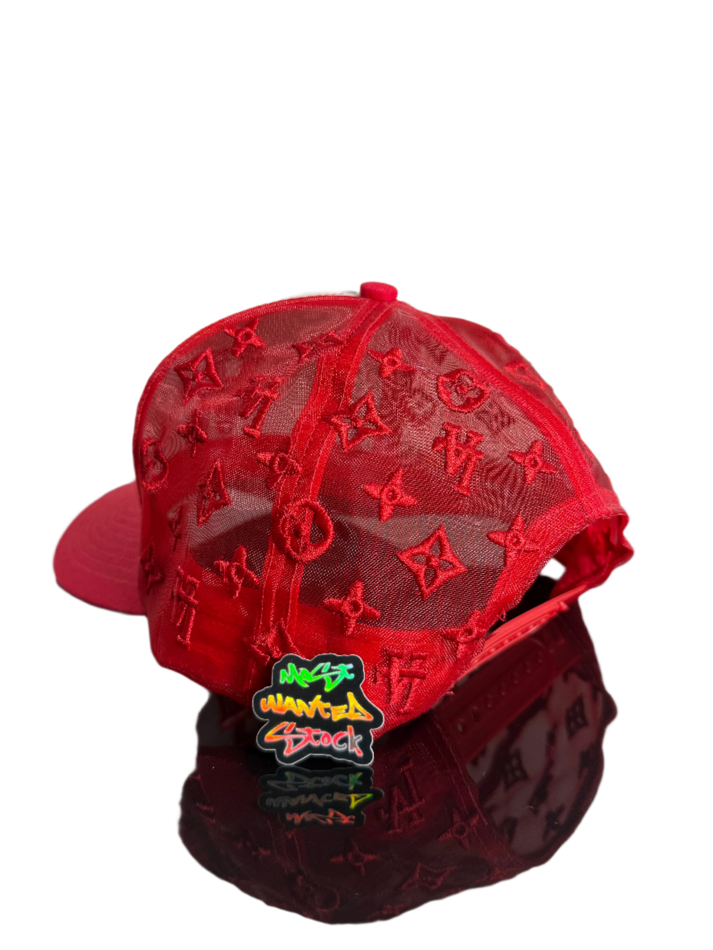KTHLA • monogram red/wht trucker