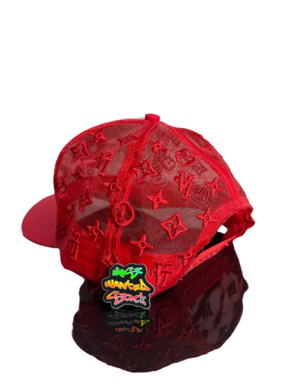 KTHLA • monogram red/wht trucker